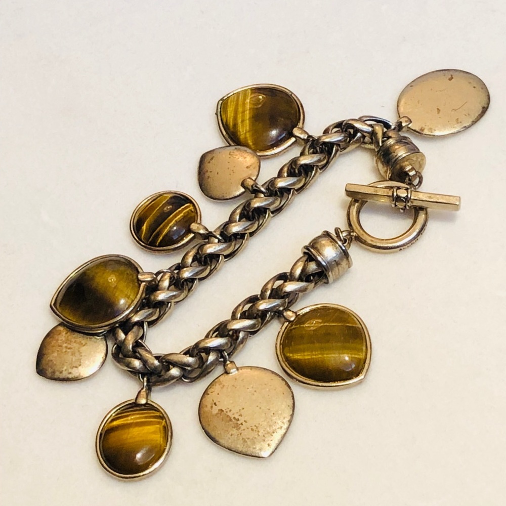 ELLEN TRACY Gold Tigereye Bracelet